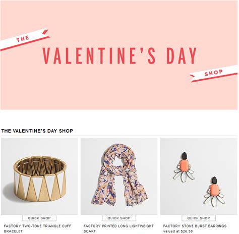 j crew factory valentine's day